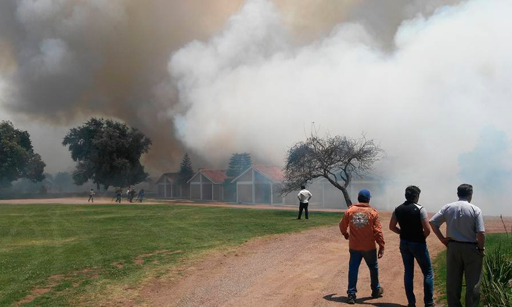 Llega Ejército para combatir incendio en Zacatlán